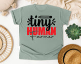 Tiny Human Farmer graphic tee in Bay