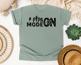 Papa Mode On Black graphic tee in Bay