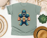 Football Player Silhouette graphic tee in Bay