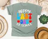 Happy Last Day Of School graphic tee in Bay