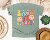 Back To School Smiley graphic tee in Bay