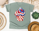 Patriotic Cupcake graphic tee in Bay