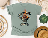 Master Of The Meat Dad Grey 3 graphic tee in Bay