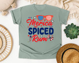 Merica Spiced Rum graphic tee in Bay