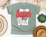 Super Dad White graphic tee in Bay