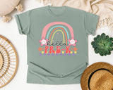 Hello Pre-K Rainbow graphic tee in Bay