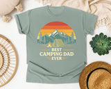 Best Camping Dad Ever graphic tee in Bay