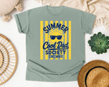 Summer Cool Dad Society Yellow graphic tee in Bay
