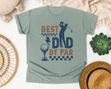 Best Dad By Par Grey graphic tee in Bay