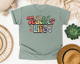 Teacher Life graphic tee in Bay