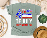 4th Of July Independence Day graphic tee in Bay