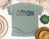 Papa Mode On Grey graphic tee in Bay