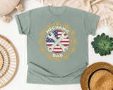 Mechanic Dad graphic tee in Bay