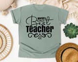 World's Best Teacher graphic tee in Bay