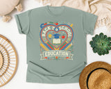 Back To School Education Heart graphic tee in Bay