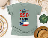 1776 250 Years 2026 graphic tee in Bay