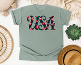 USA Black graphic tee in Bay