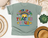 Kindergarten Teacher Tour graphic tee in Bay