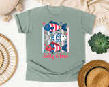 Salty And Free graphic tee in Bay