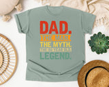 Dad The Man The Myth The Legend Red 2 graphic tee in Bay