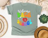 Welcome Back To School Script graphic tee in Bay