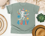 4th July Teal graphic tee in Bay