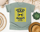 Summer Cool Dad Society Yellow 2 graphic tee in Bay