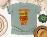 Grill Master Dad Orange graphic tee in Bay