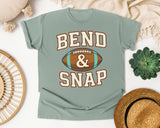 Bend And Snap Football graphic tee in Bay