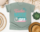 Teacher Mode Off Switch graphic tee in Bay