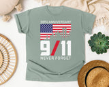 Never Forget Anniversary graphic tee in Bay