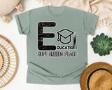 Education Hope Breeds Peace Dark Print Graphic Tee graphic tee in Bay