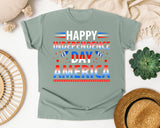 Happy Independence Day America graphic tee in Bay