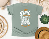 Best Dad Fueling Chaos And Bad Jokes White graphic tee in Bay