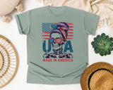 USA Made In America graphic tee in Bay