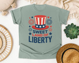 Sweet Land Of Liberty Navy graphic tee in Bay