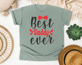 Best Daddy Ever Red graphic tee in Bay