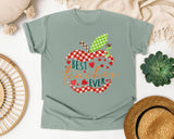 Best Teacher Ever Apple graphic tee in Bay