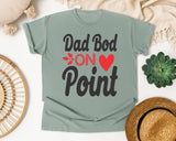 Dad Bod On Point White 4 graphic tee in Bay