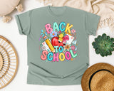 Back To School Apple Flowers graphic tee in Bay