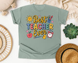 Best Teacher Ever Grey graphic tee in Bay