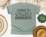I'm Ready To Crush Kindergarten Grey graphic tee in Bay
