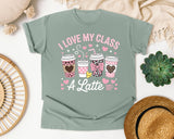 I Love My Class A Latte graphic tee in Bay