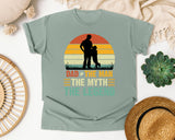 Dad The Man The Myth The Legend Black graphic tee in Bay
