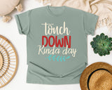 Touch Down Kinda Day Cream graphic tee in Bay