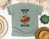 Master Of The Meat Dad Brown 3 graphic tee in Bay