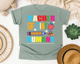 Teacher Of Tiny Humans Pencil graphic tee in Bay