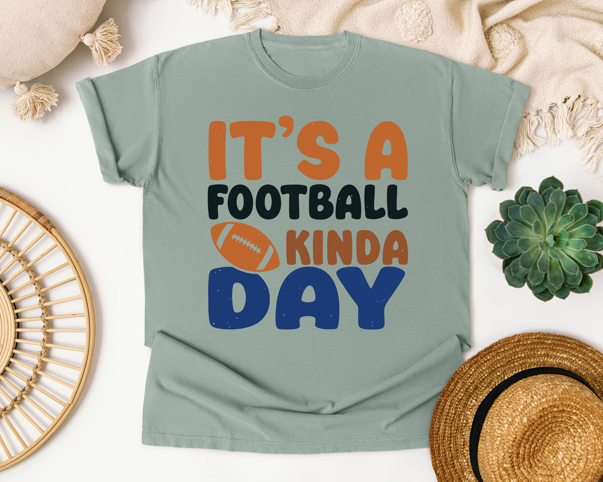 Its A Football Kinda Day graphic tee in Bay