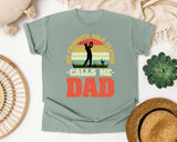 My Favorite Golf Player Calls Me Dad graphic tee in Bay