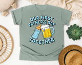 Our First Father's Day Together Grey 2 graphic tee in Bay